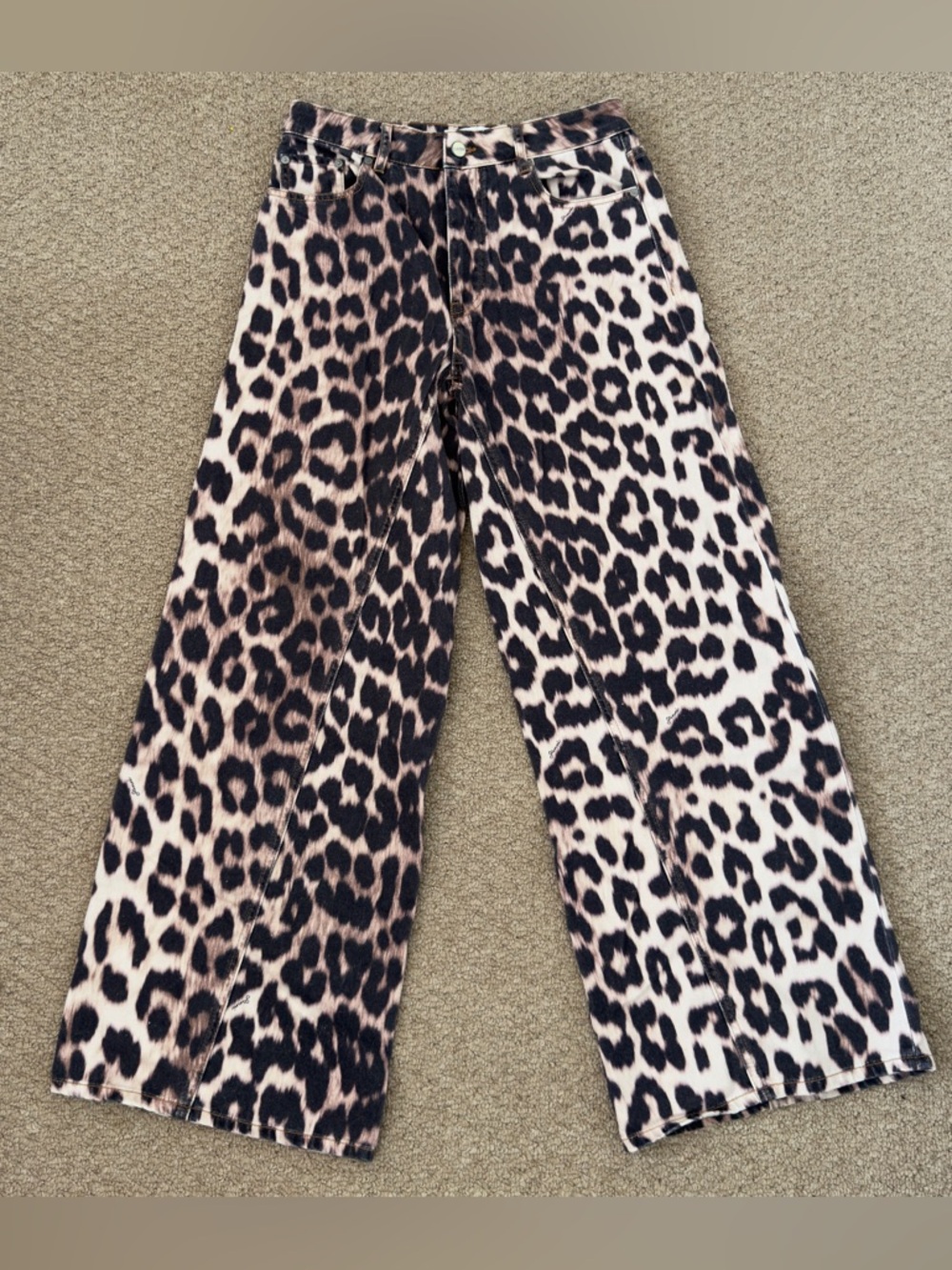 Ganni Leopard Jozey Jeans